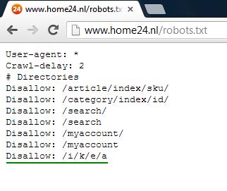 Zalando Samwer broers robots.txt grap Ikea